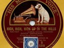 78 rpm British Jazz Dance SAVOY ORPHEANS High up  in he Hills HMV B5219 E 1927