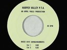Radio Spot 45 - Harper Valley P.T.A. (1978) - April Fools Productions - VG++