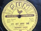 RARE ROCKABILLY VG+ 78 Johnny Cash SUN Label 309 / It’s Just About Time