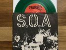 State Of Alert No Policy 7” Green Vinyl Dischord  minor threat black flag ssd gi