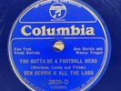 Jazz-78 RPM-Ben Bernie & All The Lads-You Gotta Be A Football Hero-Blue Wax-V+