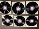 7 SEEBURG 1000 BASIC MUSIC LIBRARY RECORDS WITH BOX NEAR MINT