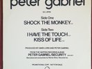 PETER GABRIEL GENESIS SHOCK THE MONKEY 1982 12 INCH USA PROMO VINYL SINGLE, MINT
