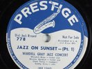 Jazz 78 WARDELL GRAY Jazz On Sunset PRESTIGE 778 V+ wlp HEAR 198