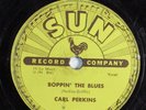 Rockabilly 78 CARL PERKINS Boppin' The Blues SUN 243 HEAR 196