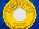 CHARLIE FEATHERS: Defrost Your Heart / A Wedding Gown Of White Sun Rockabilly 45