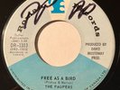 GARAGE The Paupers FREE AS A BIRD / FOR WHAT I AM Roman 45 rare Canadian Toronto
