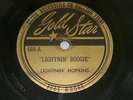 Lightnin Hopkins 78 Rpm Gold Star Record 664 Lightnin Boogie / Unkind Blues
