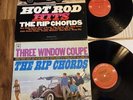 2 THE RIP CHORDS LP’s   HEY LITTLE COBRA & THREE WINDOW COUPE  Orig. GARAGE SURF