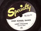 LARRY WILLIAMS  SHORT FAT FANNIE / HIGH SCHOOL DANCE  SPECIALTY  78 RPM 186-46