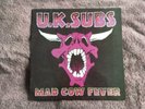 UK Subs Mad Cow Fever, Multi - Coloured Purple Vinyl, Original Fall Out LP 048.