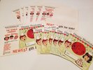 Happy Birthday Three Stooges 1961 Vintage 7 Records & Advertising Envelopes