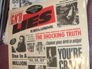 GUNS N' ROSES GN'R LIES LP GERMANY IMPORT WARNING DECAL UNCENSORED SLEEVE VG+