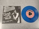 THE DAMNED . DONT CRY WOLF/ ONE WAY LOVE Blue VINYL 7