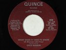 Modern Soul Outsider 45 - Greg Mason - What Does It Take To Know - Quince - VG+
