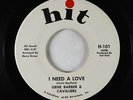 Northern/Crossover Soul 45 - Gene Barber (Gene Barbour) - Need A Love - Hit VG++