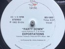 EXPORTATIONS PARTY DOWN - RARE PRIVATE PRESS BOOGIE SOUL FUNK OG 12” BIRDIE