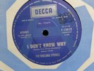 The Rolling Stones - I Don’t Know Why A-LABEL (DECCA Y-10833) Australian 45