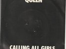 Queen – Calling all girls – Put out the fire – © 1982 - US-Pressung – 7“-Single