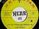 Hot Country Bopper Fuzz 45 TOM HARVEY It's The Shape The Worlds In NEW STAR hear