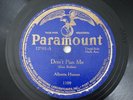 Alberta Hunter Don't Pan Me & Daddy Blues 78RPM Paramount 1108
