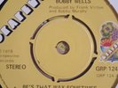 BOBBY WELLS BES THAT WAY SOMETIMES GRAPEVINE  GRP 45 124 NORTHERN SOUL RARE