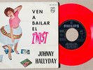 JOHNNY HALLYDAY EP TWIST ESPAGNE 1961 RED VINYL