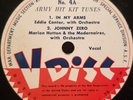 V-Disc No. 4 Eddie Cantor-Marion Hutton-Dinah Shore 78 RPM Army Hit Kit Tunes