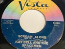 Kay Bell And The Spacemen: Scream Along / Surfer's Blues 45 - Garage