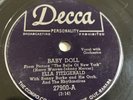 Ella Fitzgerald Lady Bug / Baby Doll 78 rpm record Canadian Press Compo Co Decca