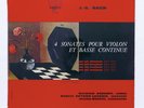 BARCHET, VEYRON-LACROIX - JS BACH 4 violin sonatas BWV 1021-1024 - ERATO LP