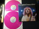 PETER FRAMPTON LP FRAMPTON COMES ALIVE 2-LP PINK COLORED VINYL UK IMPORT 70'S