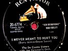 De Castro Sisters I Never Meant to Hurt You 78 PLAY GRADED Fully Tested