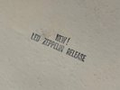 Led Zeppelin IV white label promo: Stamped release announcement cover 1971 RARE
