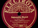 MILITÄR-ORCHESTER Badenweiler-Marsch / Deutschlandlied Schellackplatte S6684
