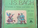 Vinyle Bach, Sonates et partitas pour violon seul. Devy Erlih. Volume 2. Rare