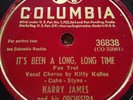 78 rpm Columbia 36838, Harry James, It's Been a Long Long Time, Avengers V+