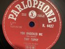 78 rpm-R’n’R-Tiny Topsy-You Shocked Me/Waterproof Eyes