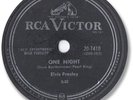Rare 1958 ELVIS PRESLEY Rock’n Roll 78 RPM Record. One Night/ I Got Stung