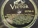 78 rpm Victor 25796, Benny Goodman Sing Sing Sing, rim chip not in music, jazz E