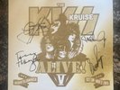 KISS KRUISE V AUTOGRAPHED VINYL RECORD 2015 - OFFICIAL