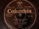 Columbia 809D GEORGE GERSHWIN Clap Yo' Hands PIANO SOLOS  78 rpm  JAZZ  1926 E-