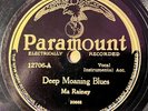 MA RAINEY w HER TUB JUG WASHBOARD BAND PARAMOUNT  Deep Morning Blues/ Traveling