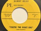 KENNY BEAU - Youre The Right One / Gift Of Love 45rpm Rare Doo Wop PL Records