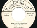 DU DROPPERS - Whatever You’re Doin / Somebody Work - RCA - Doo Wop R&B 45