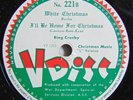 78 RPM RECORD BING CROSBY WHITE CHRISTMAS & SILENT RARE V-DISC 221 E+ CONDITION