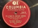 78 Rpm Stanley Brothers On Columbia 20816 I’m A Man Of Constant Sorrow E+ Copy