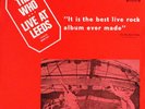 The Who ‎– Live At Leeds  lp Israel vintage press vinyl