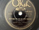 Mississippi Sheiks Okeh 8784 Top of the world RARE Take  78 RPM Blues Record G+