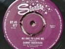 DANNY HARRISON - NO ONE TO LOVE ME Rare UK Starlite Rock N Roll Country 45